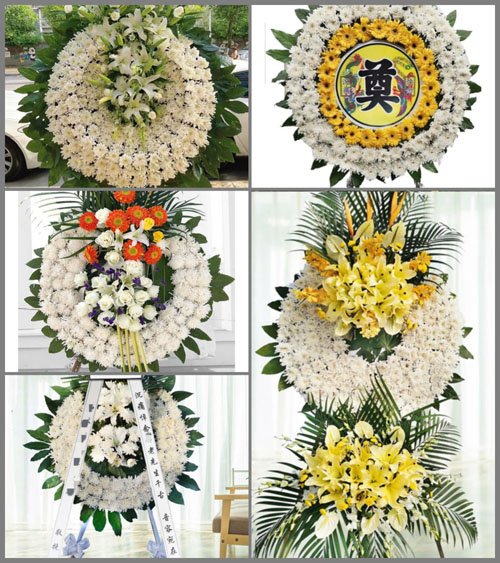 湖南邵阳洞口县竹市镇荷池村花圈速递